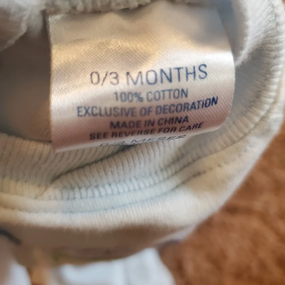 Vintage Disney Tigger Baby sleeper Hat Set 0-3 Months footed Blue Striped Cotton